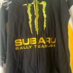 RARE Ken Block Subaru Monster Energy DC Zip-Up Hoodie | Size S